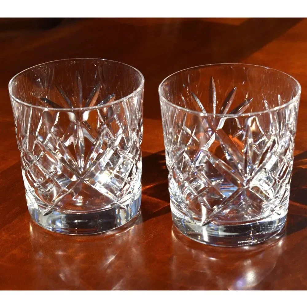 Set of 2 Gorham Crystal King Edward 